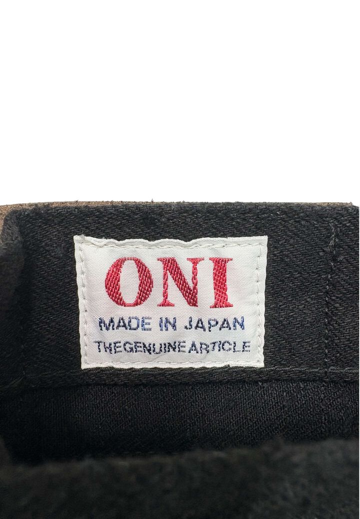 ONI246CCD-BKBK 15oz Crushed Concrete Denim Black x Black Kabuki Selvedge  Neat Straight,, medium image number 10