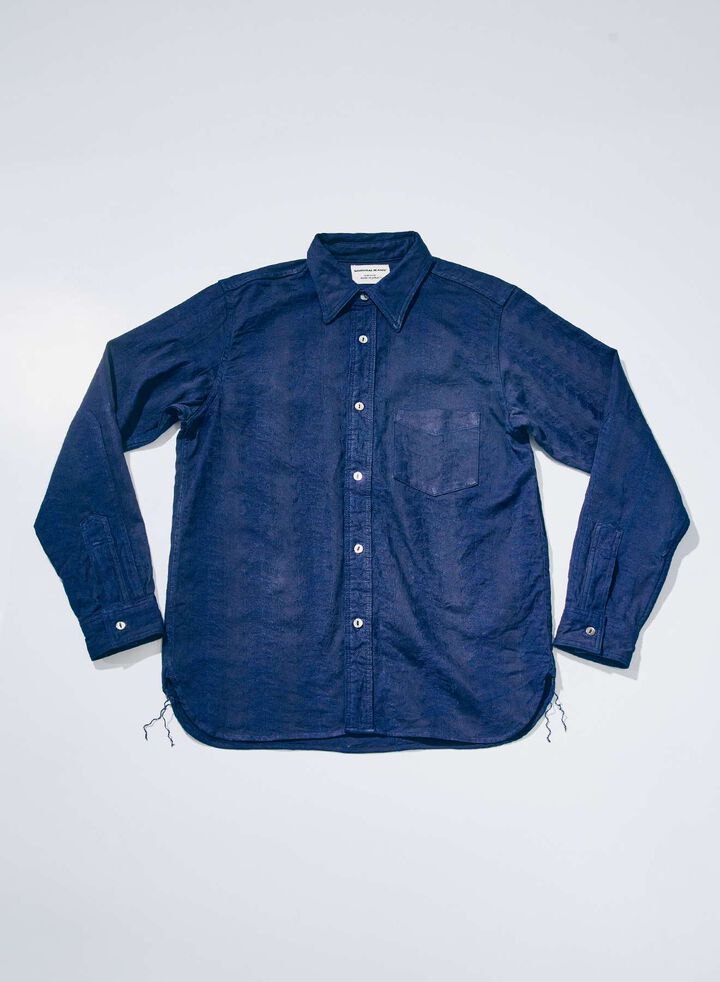 SSS26-01 Sengen Indigo Jacquard Shirts,, medium