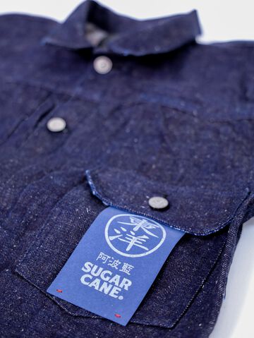 SC11201 13oz Awa-Aikon indigo Denim Blouse-42,, small image number 6