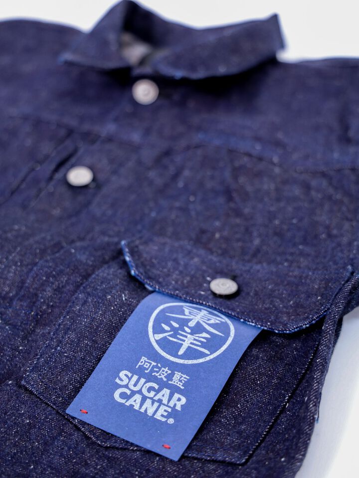 SC11201 13oz Awa-Aikon indigo Denim Blouse-42,, medium image number 6