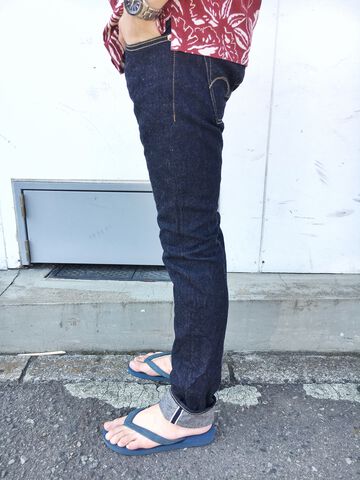 ONI-707LWZR 12.5OZ NATURAL INDIGO LOW TENSION DENIM EURO TIGHT STRAIGHT,, small image number 3