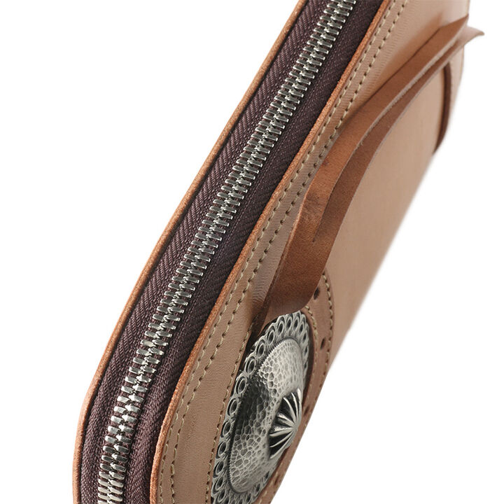 PAILOT RIVER PR-BAREBACK (REDMOON) Long Wallet PR-BAREBACK (Oil Leather Black, Oil Leather Red Brown, Oil Leather Dark Brown, Saddle Leather Natural),OIL LEATHER RED BROWN, medium image number 6