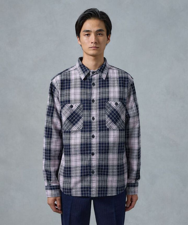 MXLS1002 ORIGINAL TWILL CHECK SHIRT,RED, medium image number 2