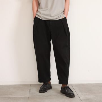 182PT02 Sashiko W-Tuck Pants（BLACK）-BLACK-S,BLACK, small image number 8