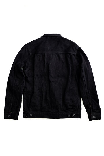 ONI-02516PZR-BK 20oz Secret Black Denim Type II Jacket with handwarmers,, small image number 1