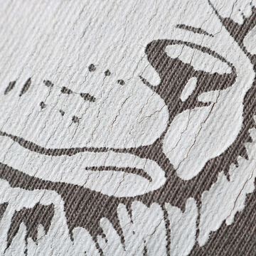 BR-25218 Heavyweight Crossover Neck S/S Print T-shirt【ALASKAN MALAMUTE】,CHARCOAL, small image number 6