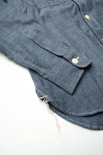 MS003R SELVEDGE CHAMBRAY SHIRT,NATURAL, small image number 20
