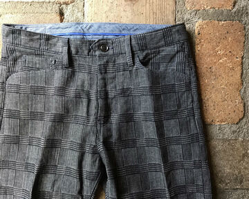 GZ-DTR-3102 denim trousers (Glen Check),, small image number 2