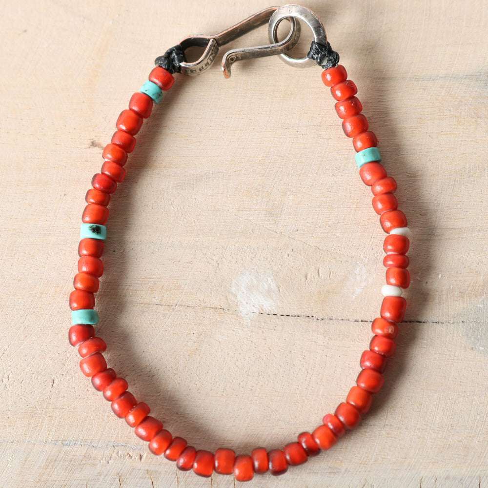 DENIMIO | 【NORTH WORKS】BR-8801W ANTIQUE BEADED BRACELET