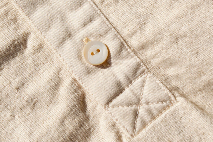 SJST-SC02 "Samurai Cotton Project" Henley Neck T-Shirt,LIGHT KURI, medium image number 1