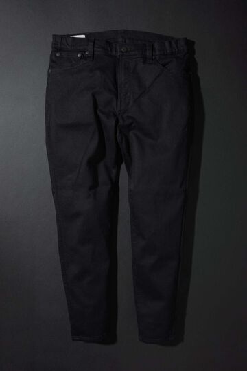 MMM134J (B01) Carrot Leg TAPERED ZIPPER FLY BLACK JEANS,, small image number 2