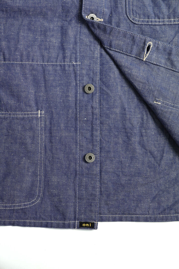 ONI03101-HC 8.3oz Heavy Chambray Coverall-KHAKI OLIVE-38,KHAKI OLIVE, medium image number 16