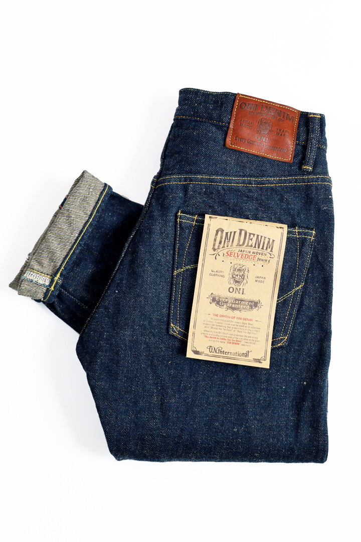 ONI902ZR-KABEG 20oz Secret Denim Kabuki Selvedge weft Beige High Rise Relax Tapered,, medium image number 0