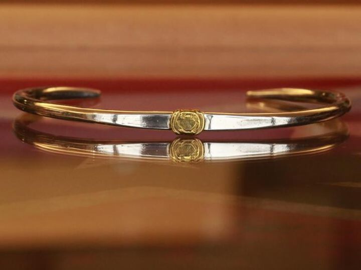 15AO-341 Hammerd Bangle -Brass Trip Smile-,, medium image number 1