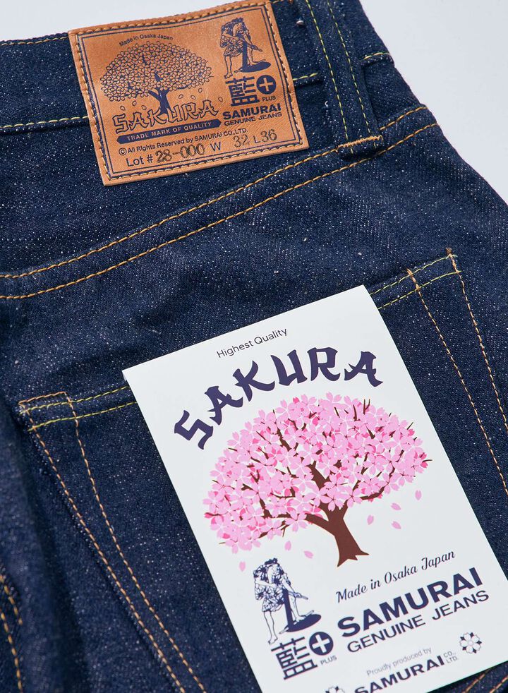 S500AX-SAKURA 18oz "AI PLUS-SAKURA" REGULAR STRAIGHT JEANS,, medium image number 9