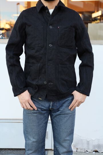 ONI03502ZR-BKBK 20oz Secret Black Denim Coveralls-One Wash-38,, small image number 0