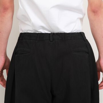 182PT02 Sashiko W-Tuck Pants（BLACK）-BLACK-L,BLACK, small image number 4