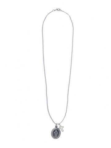 2AH-181 Silver Maria Locket with Silver Cross,, small image number 1