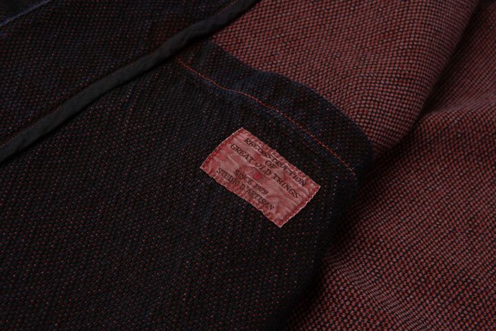 【Pre-Order】4670 13oz Bengara-dyed Sashiko Coverall,RED, medium image number 7