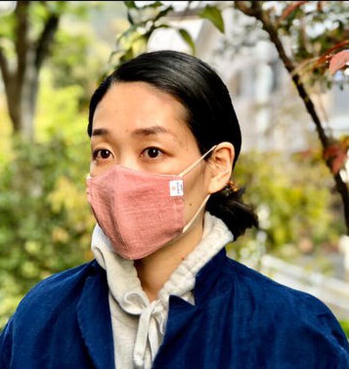 COTTLE HUMMING MASK TRADITIONAL-PINK ITTO-UNSAI AKANE