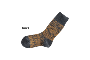 NK0101 WOOL JACQUARD SOCKS OATMEAL,OATMEAL, small image number 2