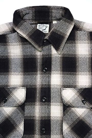 01-V8072 RELAX FIT FLANNEL SHIRT (161 Black Check),, small image number 2