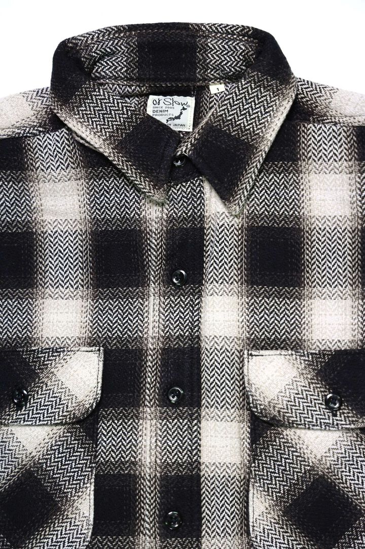01-V8072 RELAX FIT FLANNEL SHIRT (161 Black Check),, medium image number 2