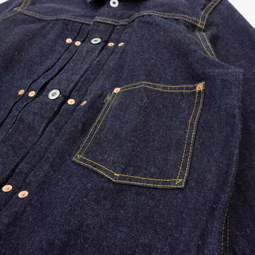 F2432 14.75OZ SELVEDGE GARAGE DENIM JACKET,, small image number 6
