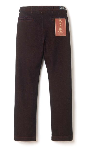 【Pre-Order】1942 13oz Bengara-dyed Sashiko Pants Regular Straight,RED, small image number 1