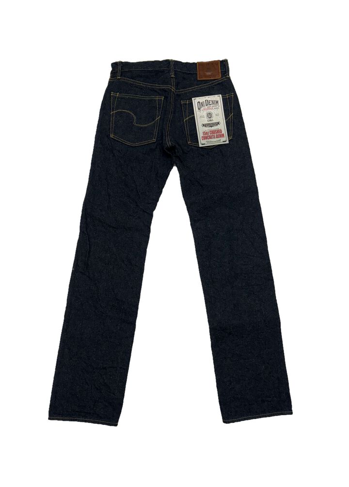 ONI288CCD-GOLV 15oz Crushed Concrete Denim Weft: Grayish Olive Kabuki Selvedge Regular Straight,, medium image number 6