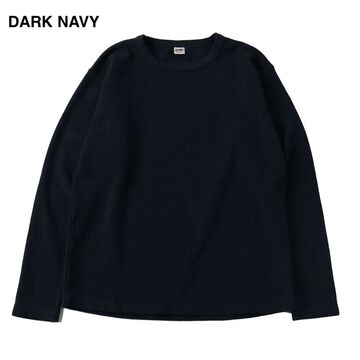 BR-8420 Stretch Spun-Fly Sleeve T-Shirt with Long Sleeves,DARK NAVY, small image number 0