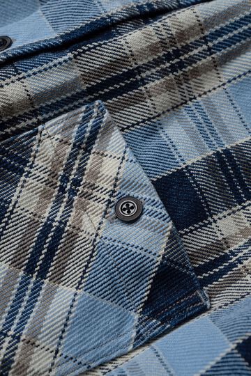 MS001G (BLC) INDIGO CHECK FLANNEL SHIRT,BLUE, small image number 9