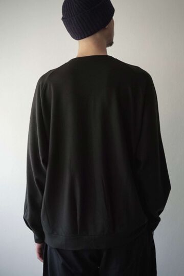 【CAPERTICA】711CS26 Super 140s Washable Wool MW_Jersey Wool Sweat 2026,OLIVE, small image number 19