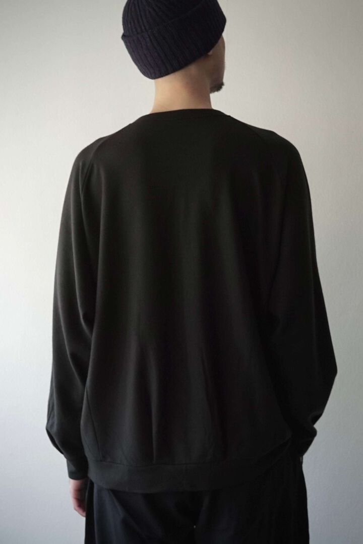 【CAPERTICA】711CS26 Super 140s Washable Wool MW_Jersey Wool Sweat 2026,OLIVE, medium image number 19