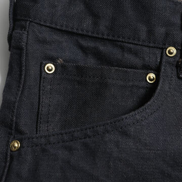 1908 13.5oz W Knee Narrow Blackie Denim,, small image number 6