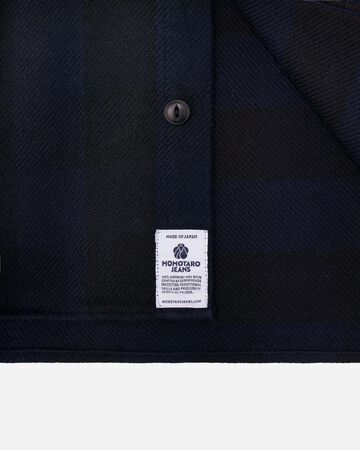 MMLS6002 BLOCK CHECK L/S SHIRT,NAVY, small image number 4