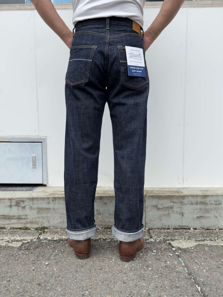 TRPDM1605 14.5oz TROPHY CLOTHING × Denimio COLLAB DIRT DENIM REGULAR STRAIGHT,, medium image number 23