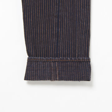 D1830 14OZ KAKISHIBU DENIM HICKORY JEANS RELAX TAPERED,, small image number 6