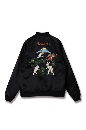 【Pre-Order】4639 Choju Giga Souvenir Jacket,BLACK x IVORY, small image number 1