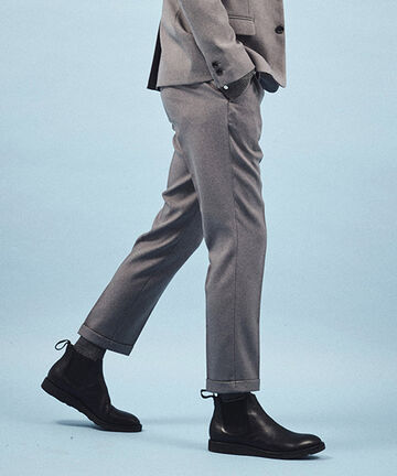 M-18102  / RETORO POLYESTER TWILL / ONE PLEATS STA-PREST TAPERED PANTS,BROWN, small image number 25