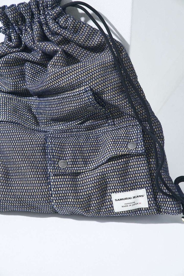 SJDB26-NRS Noragi Sashiko Drawstring Bag,, medium image number 1