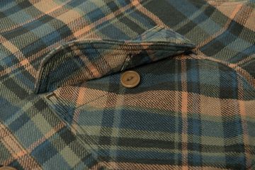 5752 Flannel Check Shirt,ORANGE, small image number 10