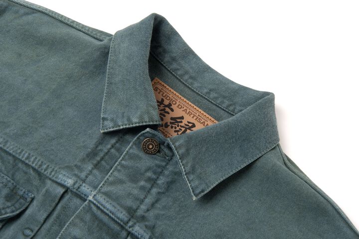 【Pre-Order】D4672 14oz Indigo Green Denim Jacket,, medium image number 2