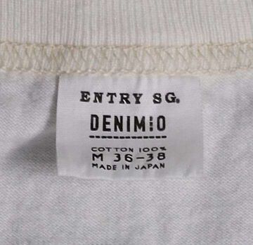 ENTRY SG. &times; DENIMIO Collaboration ESGDM01 STANDARD "Tsuri-ami" T-shirt (WHT,BLK),WHITE, small image number 7