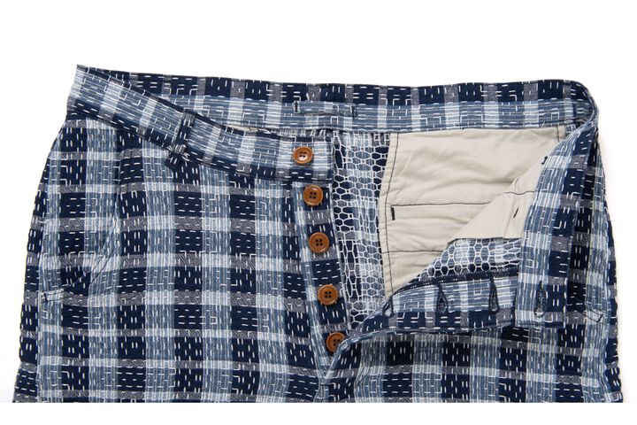 【Pre-Order】1918 INDIGO NORAGI SASHIKO Shorts,INDIGO, medium image number 2