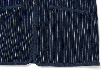 4587 13oz RAIN Sashiko Jacket,INDIGO, small image number 7
