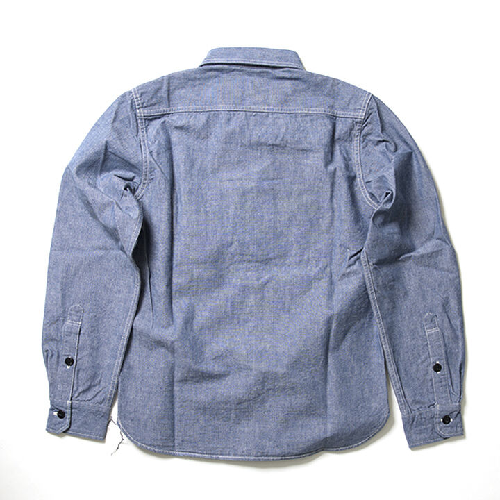 5333A シャンブレー長袖ワークシャツ,, medium image number 1
