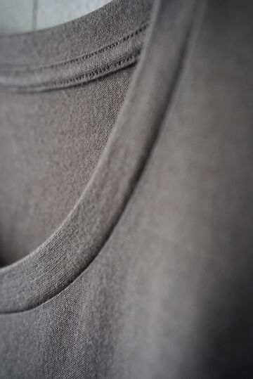 【CAPERTICA】CAP711CS26 Super140s Washable Wool Jersey / S140 Wool Tee,CHESTNUT, small image number 4