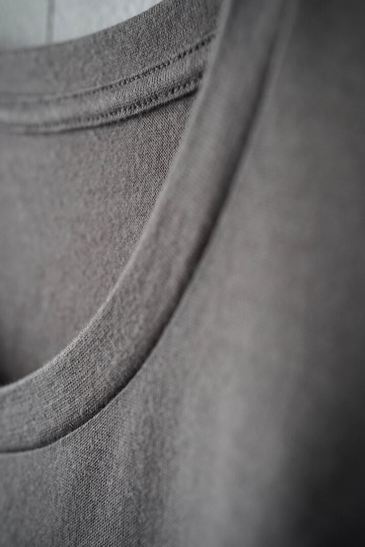 【CAPERTICA】CAP711CS26 Super140s Washable Wool Jersey / S140 Wool Tee,CHESTNUT, medium image number 4