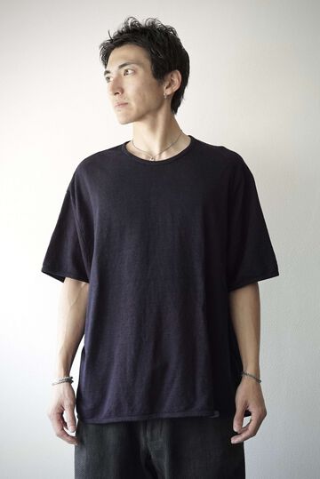 【CAPERTICA】CAP708CS04-ND Natural Dyed Linen Heavy Jersey / Asymmetry Tee,KAKISHIBU, small image number 18